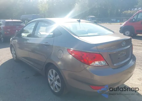 2012 Hyundai Accent Gls from USA, damaged, VIN KMHCU4AE2CU117686